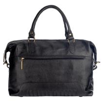Mala de bordo em couro Firenze preto Feminino