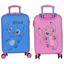Mala de Bordo Infantil Dupla Face Stitch e Angel Rodas 360