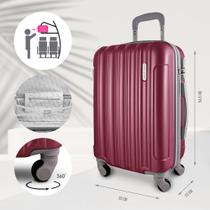 Mala de Bordo para Viagem Trip Vinho Jacki Design - G Mala de Bordo para Viagem Trip Vinho Jacki Design - G