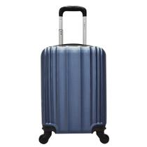 Mala De Bordo Pequena Em Abs Yins 21023 Cadeado Integrado Rodas Giro 360º Azul Pp