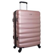 Mala de Bordo Pequena para Viagem em ABS Yins 21089 Cadeado Integrado Rodas Giro 360 Rosê Mala de Bordo Pequena para Viagem em ABS Yins 21089 Cadeado Integrado Rodas Giro 360 Rosê