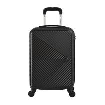 Mala De Bordo Pequena Para Viagem Em Abs Yins 21116 Cadeado Integrado Rodas 360o Preto