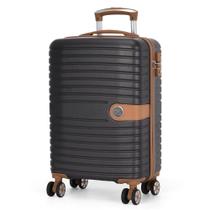 Mala de Bordo Polo King Praga Grafite em ABS Rodas 360