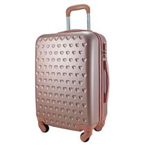 Mala de Bordo Viagem Pequena de Mão Rígida ABS Cadeado Rodinhas 360 Mala de Bordo Viagem Pequena de Mão Rígida ABS Cadeado Rodinhas 360
