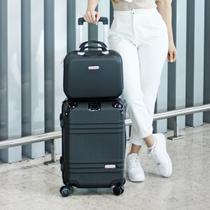 Mala de Mão Bordo Viagem Bagagem Pequena Rígida ABS 10 KG Aprovada Cabine Rodas 360 Kit Frasqueira Necessaire
