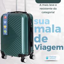 Mala De Mão Bordo Viagem Rodinha 360 Resistente Abs Premium Padrão ANAC 10Kg