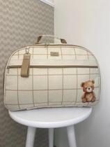 Mala de maternidade - chic linho grid