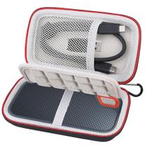 Mala de transporte Lacdo para SSD portátil SanDisk Extreme preta