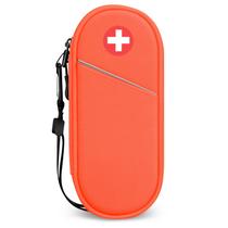 Mala de transporte médica SITHON EpiPen, bolsa laranja isolada Mala de transporte médica SITHON EpiPen, bolsa laranja isolada