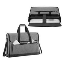 Mala de transporte para monitor, bolsa de viagem acolchoada Trunab, 24 polegadas, cinza Mala de transporte para monitor, bolsa de viagem acolchoada Trunab, 24 polegadas, cinza