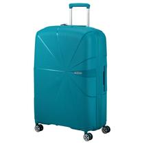 Mala de Viagem 10 kg AMERICAN TOURISTER Pequena de Bordo STARVIBE ORIGINAL Verde com Cadeado TSA e Ziper Expansor Rodas Dupla Giratória Super Leve