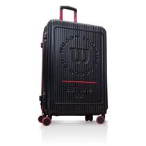 Mala de Viagem 10 Kg de Bordo e voo WILSON 651748 Pequena Preto Produto ORIGINAL e Leve com Ziper Expansor e Cadeado Numerico Rodas Duplas GIratória