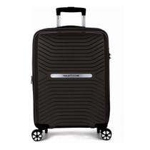 Mala de Viagem 10KG POLO KING Tulum ORIGINAL Pequena Preto Ziper Expansor e Antifurto com Cadeado TSA e Rodas Giratória Super Leve e Super Resistente
