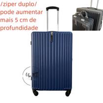 Mala de viagem 23KG com rodinhas ABS ziper dulpo Grande para descpachar expansivel - chicvida