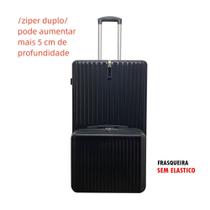 Mala de viagem 23KG com rodinhas ABS ziper dulpo Grande para descpachar expansivel - chicvida