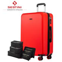 Mala de Viagem 23kg Para Despachar em ABS Original Sestini Garantia Vitalícia com Kit Organizador