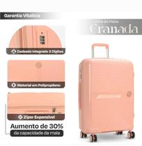 Mala de viagem 24 polegadas 23kg Polipropileno Coleção Granada 10351- Polo King Mala de viagem 24 polegadas 23kg Polipropileno Coleção Granada 10351- Polo King