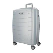 Mala de Viagem 32kg Grande Prata SAMSONITE Aerolux com Ziper Expansor Cadeado TSA