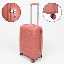 Mala de Viagem a Bordo Premium PP Rodas 360º Lock Antifurto -