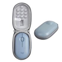 Mala de viagem Anleo para mouse Logitech Pebble M350/M355 azul