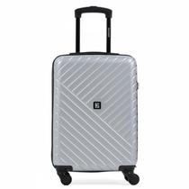 Mala de Viagem Bagaggio Detroit 20 Polegadas - Prata e Preto