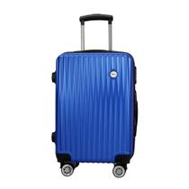 Mala de Viagem Bordo 100% ABS 10KG Leve Rodinhas 360 com Senha Azul Multmaxx