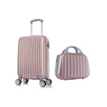 Mala De Viagem Bordo 10kg + Frasqueira Com Rodinhas 360 Abs Mala De Viagem Bordo 10kg + Frasqueira Com Rodinhas 360 Abs