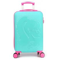 Mala De Viagem Bordo Infantil Giro 360 Barbie Verde Tam P - Luxcel