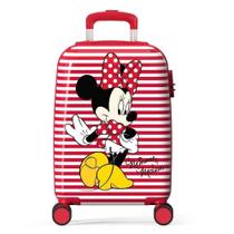 Mala De Viagem Bordo Infantil Giro 360 Minnie Listras Luxcel