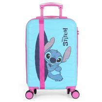 Mala De Viagem Bordo Infantil Stitch Disney 4 Rodas Luxcel Mala De Viagem Bordo Infantil Stitch Disney 4 Rodas Luxcel
