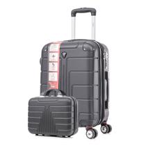 Mala De Viagem Bordo P 20" Tripx + Frasqueira Média" Com Alça Ziper Antifurto Expansiva