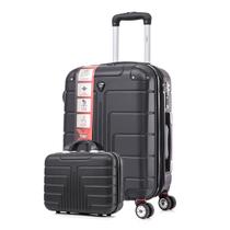 Mala De Viagem Bordo P 20" Tripx + Frasqueira Média" Com Alça Ziper Antifurto Expansiva Mala De Viagem Bordo P 20" Tripx + Frasqueira Média" Com Alça Ziper Antifurto Expansiva