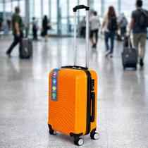 Mala de Viagem Bordo Pequena 10 kg com Rodinhas Removíveis Giratórias 360 ABS Resistente ANAC Cor:Café