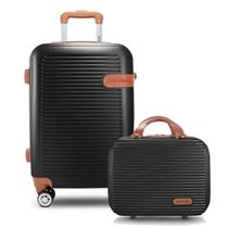 Mala de Viagem Bordo Pequena Mão Rígida ABS 10 KG Aprovada Rodinha Kit Frasqueira Premium