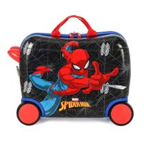 Mala De Viagem Carrinho Infantil Homem Aranha Spider Man