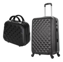 Mala De Viagem Com Necessaire Com Rodinha 360 Médio