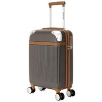 Mala De Viagem com Rodinhas Espaçosa Mala De Bordo Abs Reforçada CHAMPANHE