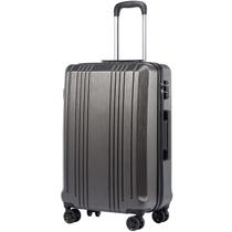 Mala de Viagem Coolife 24 Polegadas - PC+ABS com TSA Lock Spinner - Cinza