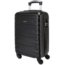 Mala de Viagem de Bordo Cinza com rodinha 360 Carry On Cinza Fibra Abs 18" Avião Divisórias