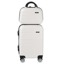 Mala de Viagem de Bordo Ipanema ABS Rígida com Frasqueira e Rodinhas 360º Medidas ANAC