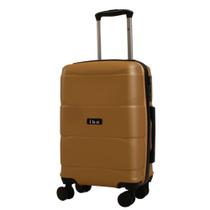 Mala de Viagem De bordo pequena Padrão Anac 10kg Com Rodas duplas 360 ABS Com cadeado Senha tipo TSA Sem expansor Equipage