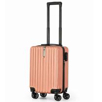 Mala de Viagem de Bordo PP 16” ABS + Policarbonato 4 Rodas 360 RZNL Leve Resistente com gancho Cor:Cinza