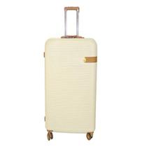 Mala de viagem em abs grande rigida com senha giro 360 max luxo bege kangur Mala de viagem em abs grande rigida com senha giro 360 max luxo bege kangur