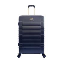 Mala de Viagem Expansiva Rigida Roda Dupla 360 Cadeado Aviao Embarque Bagagem Grande 30kg Azul
