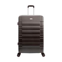 Mala de Viagem Expansiva Rigida Roda Dupla 360 Cadeado Aviao Embarque Bagagem Grande 30kg Marrom