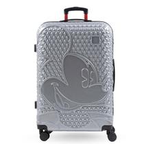 Mala de Viagem Grande 32 Kg ABS 4 Rodas Mickey Epcot Prata