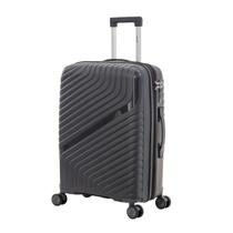 Mala de Viagem Grande 32kg Expansiva 360º Polipropileno Cruzeiro 6014 Cor:Chumbo