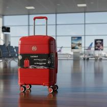 Mala de Viagem Grande 32kg Expansiva Polipropileno Capacidade 137,2L 4 Rodas duplas 360 Cadeado Senha tipo TSA Sammy