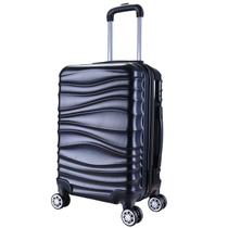 Mala De Viagem Grande 77x48x30 Em Abs C/ Rodinhas 360º Azul