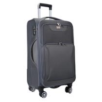 Mala de Viagem Grande - Cadeado TSA - Poliéster Expansiva - Despachar - 23 Kg à 32 Kg - Cinza - 192M